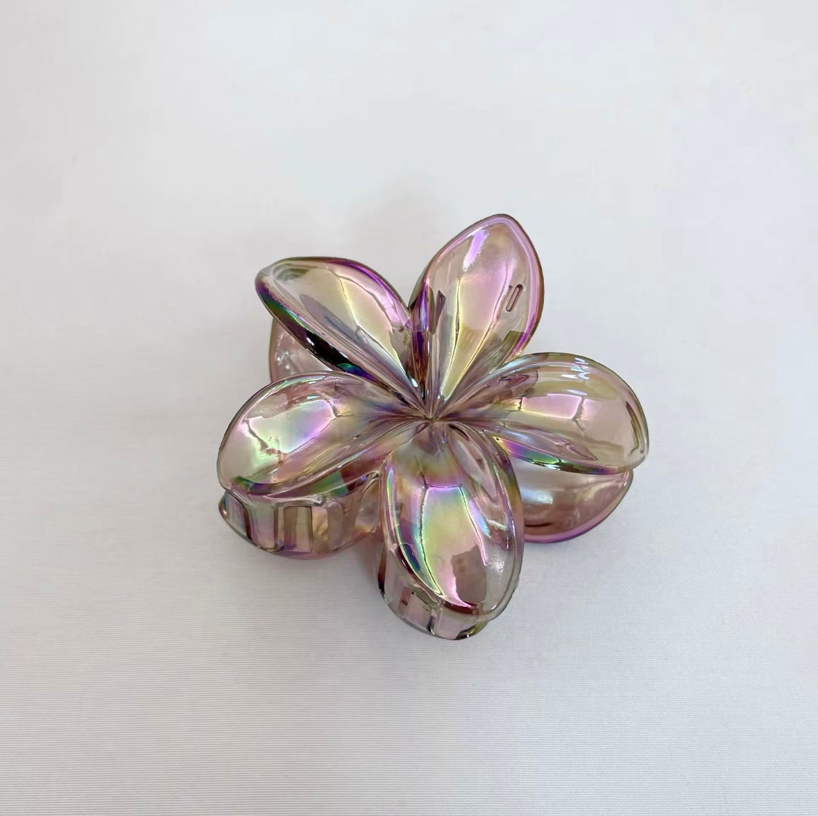 Plumeria Flower Hair Claw Clip