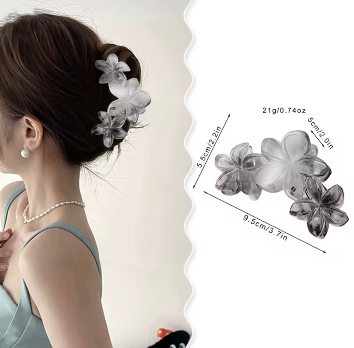 Plumeria Flower Hair Clip