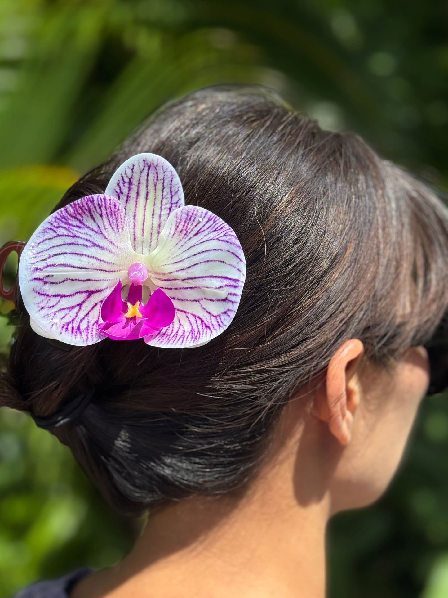 Purple Orchid Hair Clip