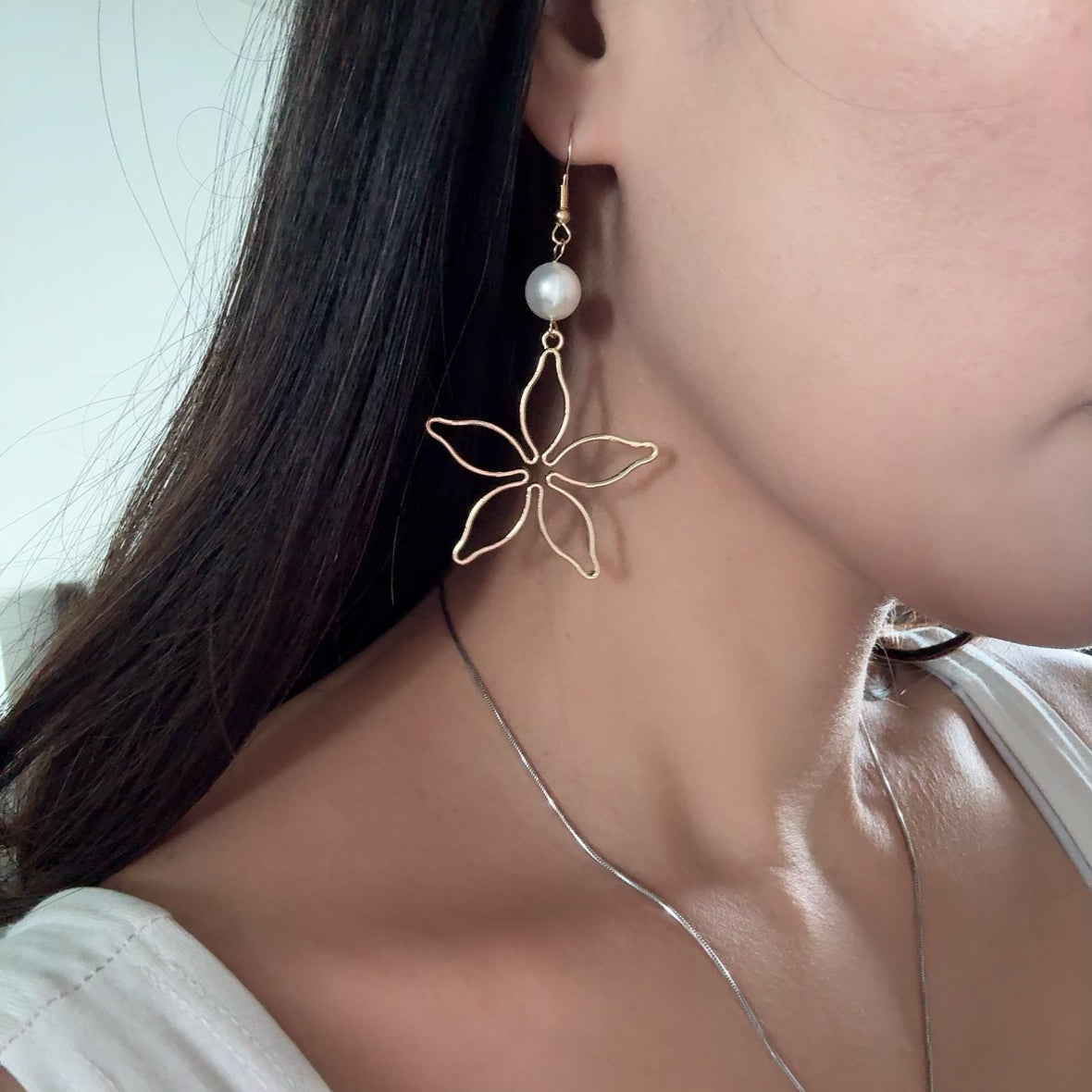 Pearl Islander Star Earrings
