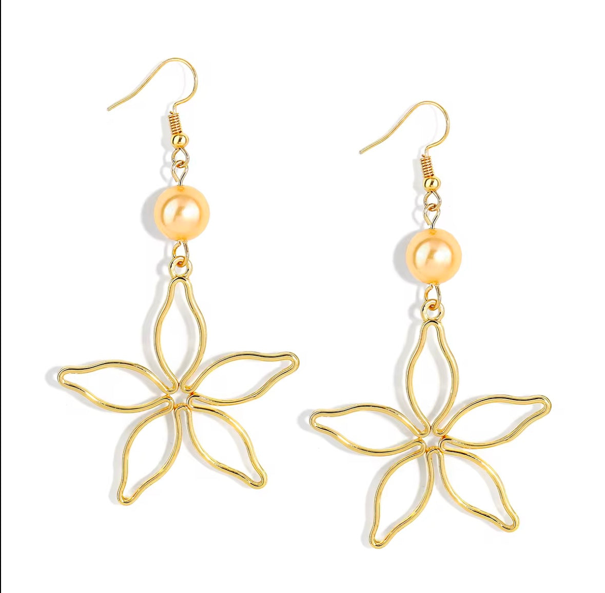 Pearl Islander Star Earrings