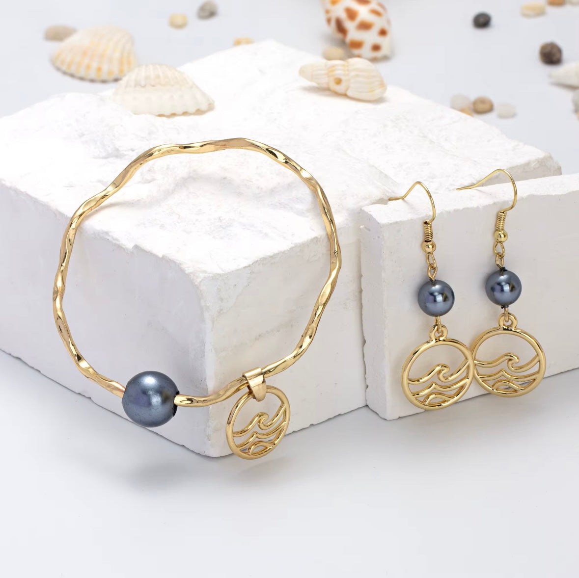 Matching Set Earrings and Bracelet