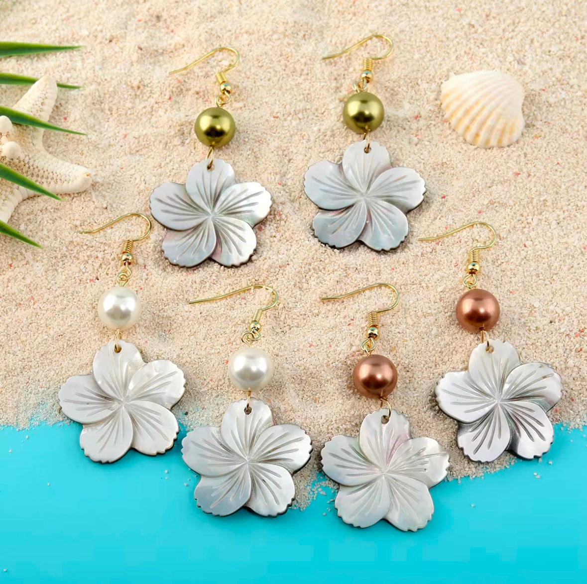 Hibiscus flower Earrings
