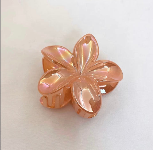 Sunrise Plumeria Hair Claw Clip