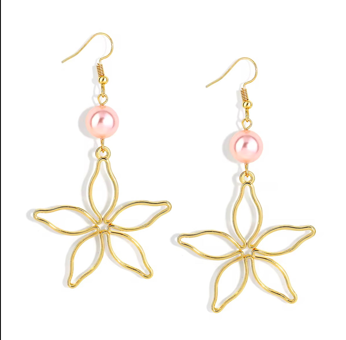 Pearl Islander Star Earrings