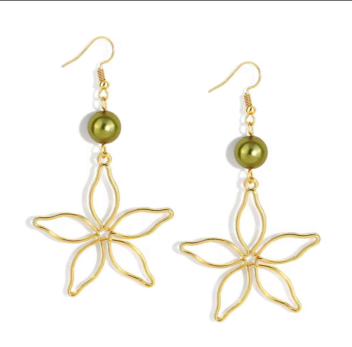 Pearl Islander Star Earrings