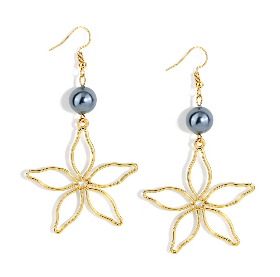 Pearl Islander Star Earrings